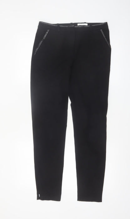 BOSS Women's Black Size 8 Slim Fit Tailored Trousers