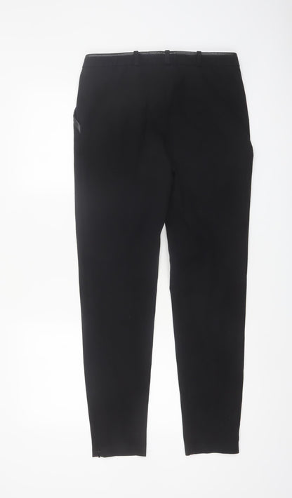 BOSS Women's Black Size 8 Slim Fit Tailored Trousers