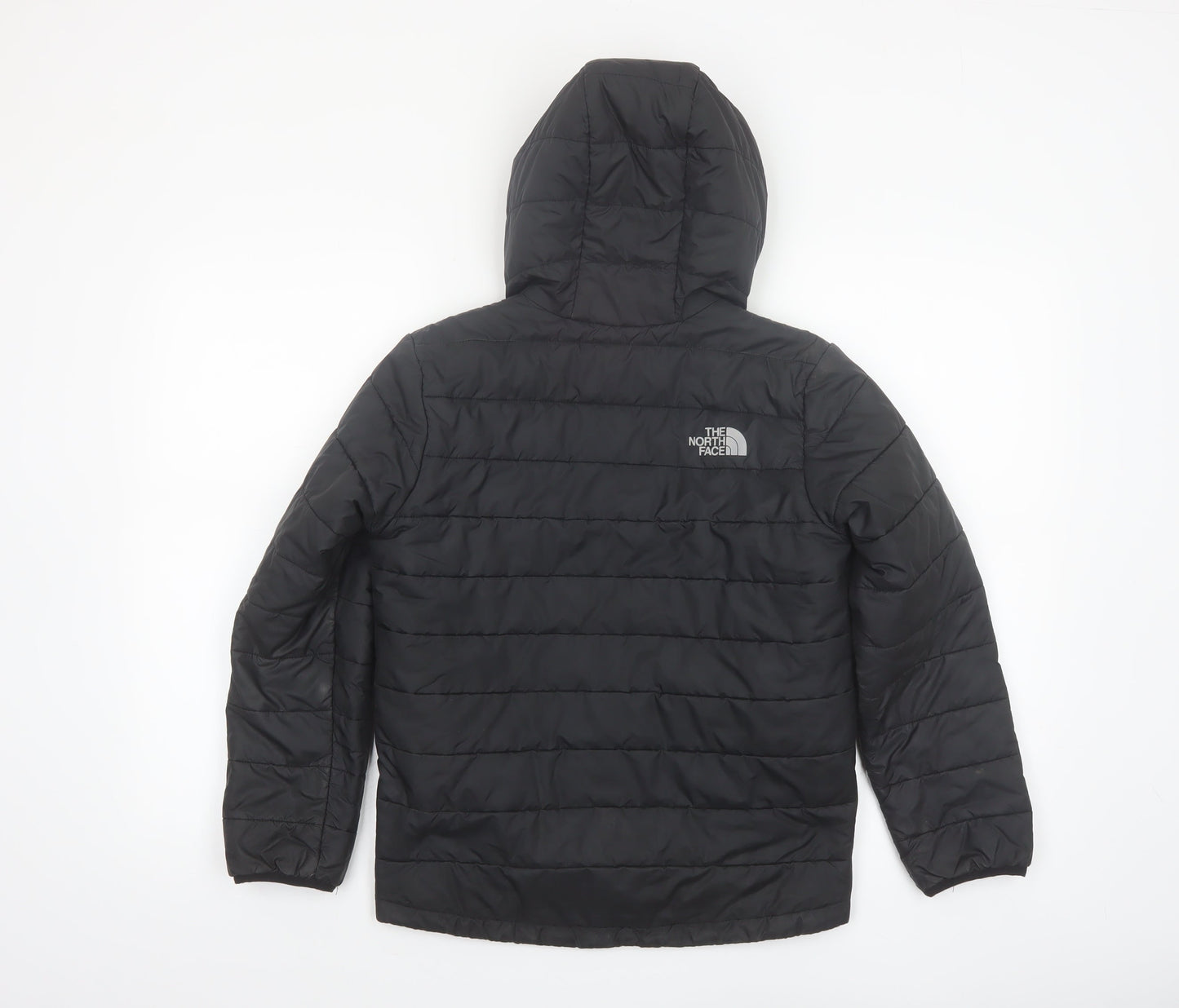 The North Face Boys Black Hooded Puffer Jacket Size 12-13 Years
