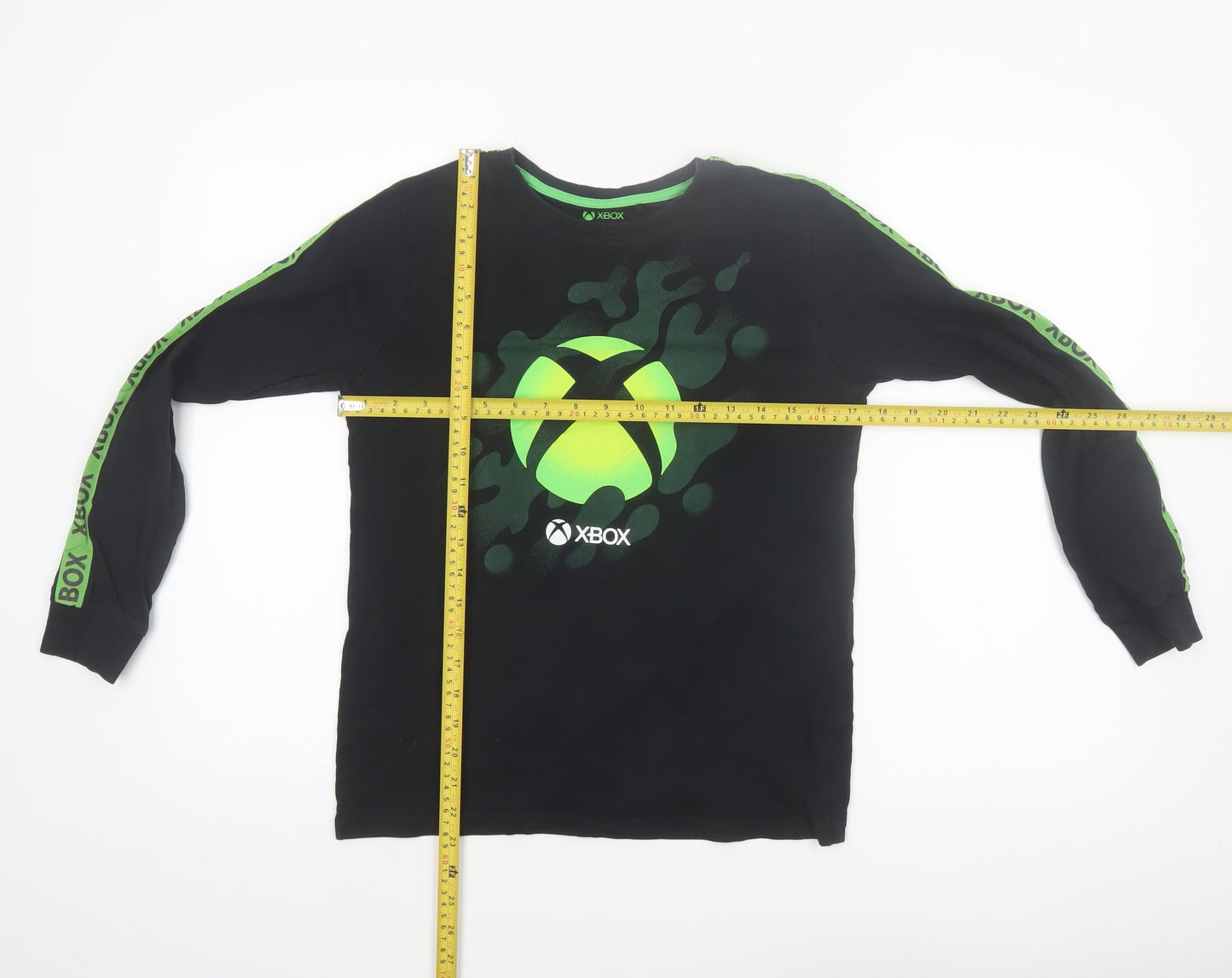 Next Boys Black Xbox Long Sleeve Cotton T-Shirt 12 Years