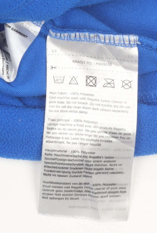 Regatta Mens Blue 1/4 Zip Fleece Sweatshirt 2XL Outdoor Pullover