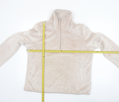 Equestrian Women’s Beige Fleece Pullover Sweatshirt Size 16/18