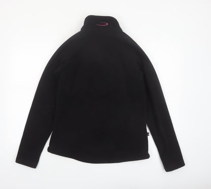 Mountain Life Women's Black Fleece Full Zip Jacket Size 8