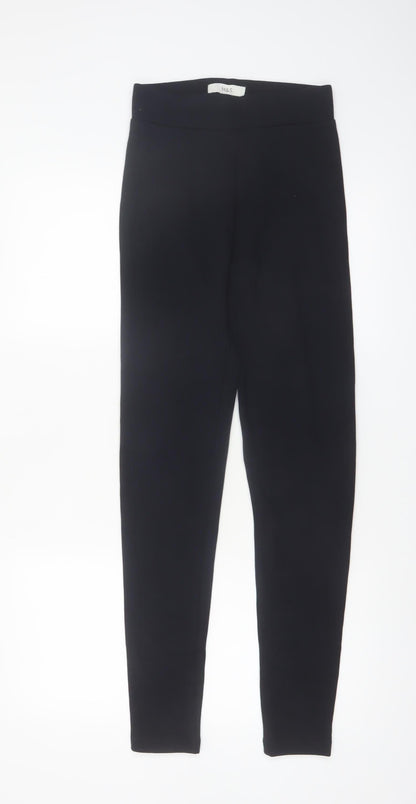 Marks and Spencer Women's Black Size 6 Long Stretch Leggings