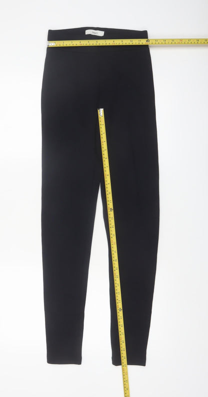 Marks and Spencer Women's Black Size 6 Long Stretch Leggings
