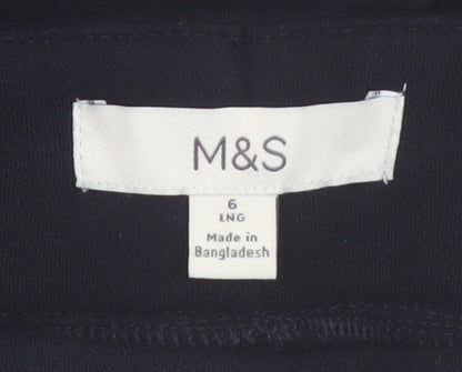 Marks and Spencer Women's Black Size 6 Long Stretch Leggings