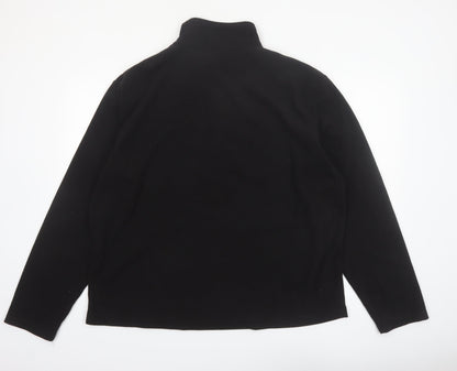 Regatta Men's Black 2XL Fleece 1/4 Zip Pullover Sweatshirt