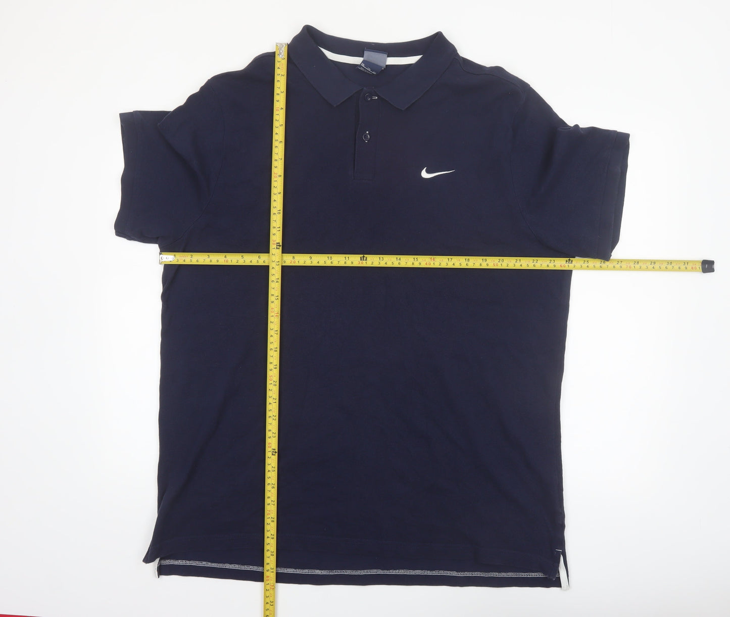 Nike Men's Blue 2XL Cotton Polo Shirt Short Sleeve Sports Top