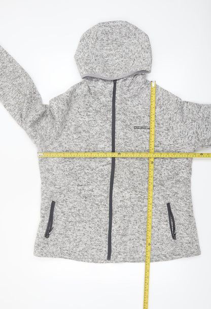 Mountain Warehouse Women Grey Full Zip Hoodie UK20 Polyester Warm Hooded Sweatshirt