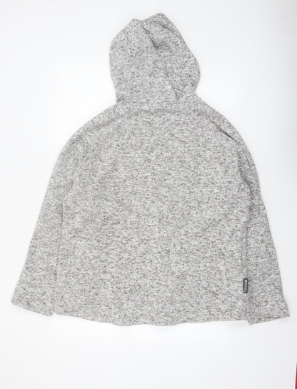 Mountain Warehouse Women Grey Full Zip Hoodie UK20 Polyester Warm Hooded Sweatshirt