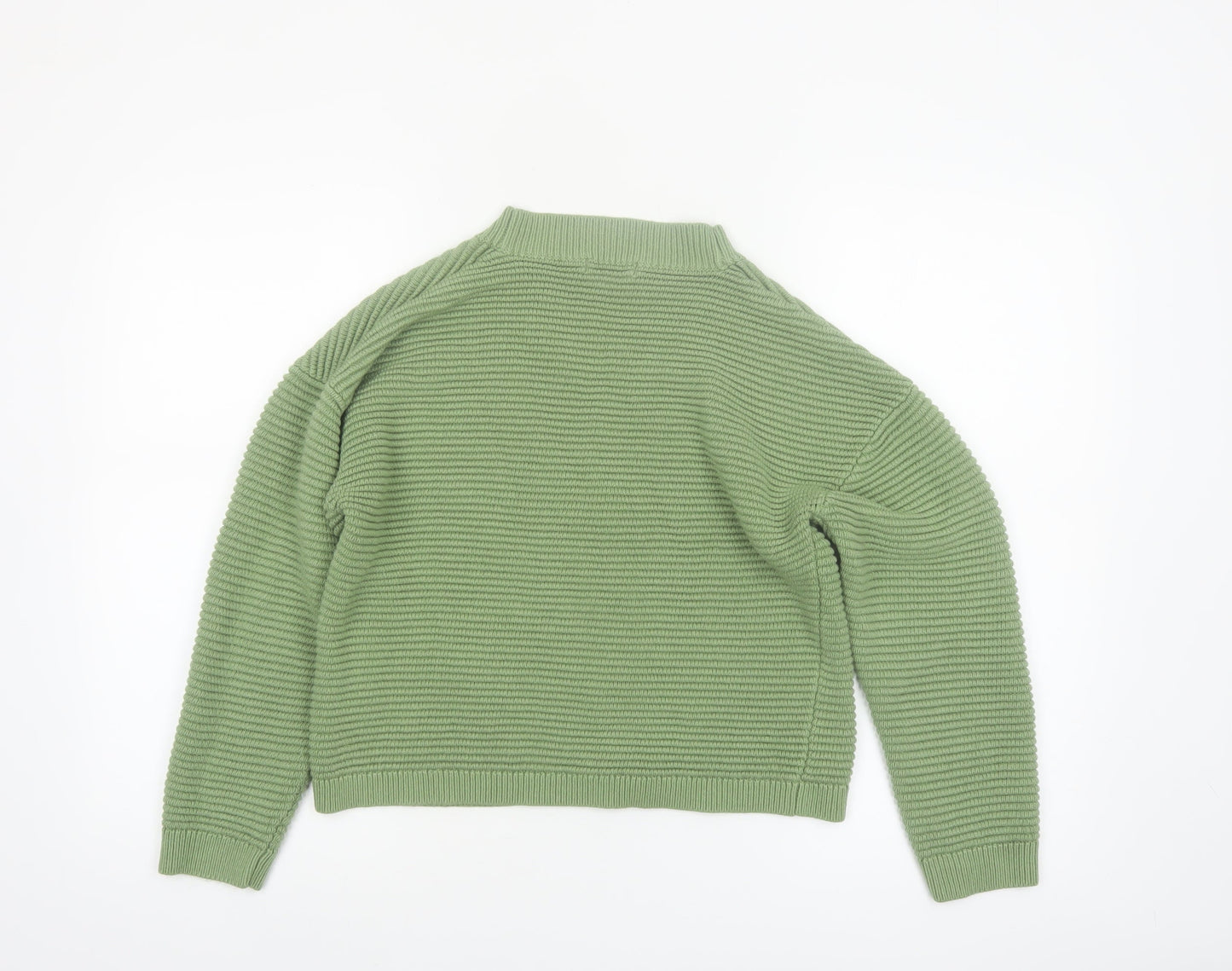 Damart Women's Green Acrylic V-Neck Button Cardigan Size 10/12