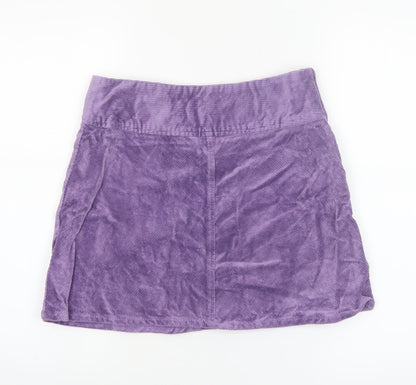 Monki Women’s Purple Corduroy A-Line Short Skirt Size 8