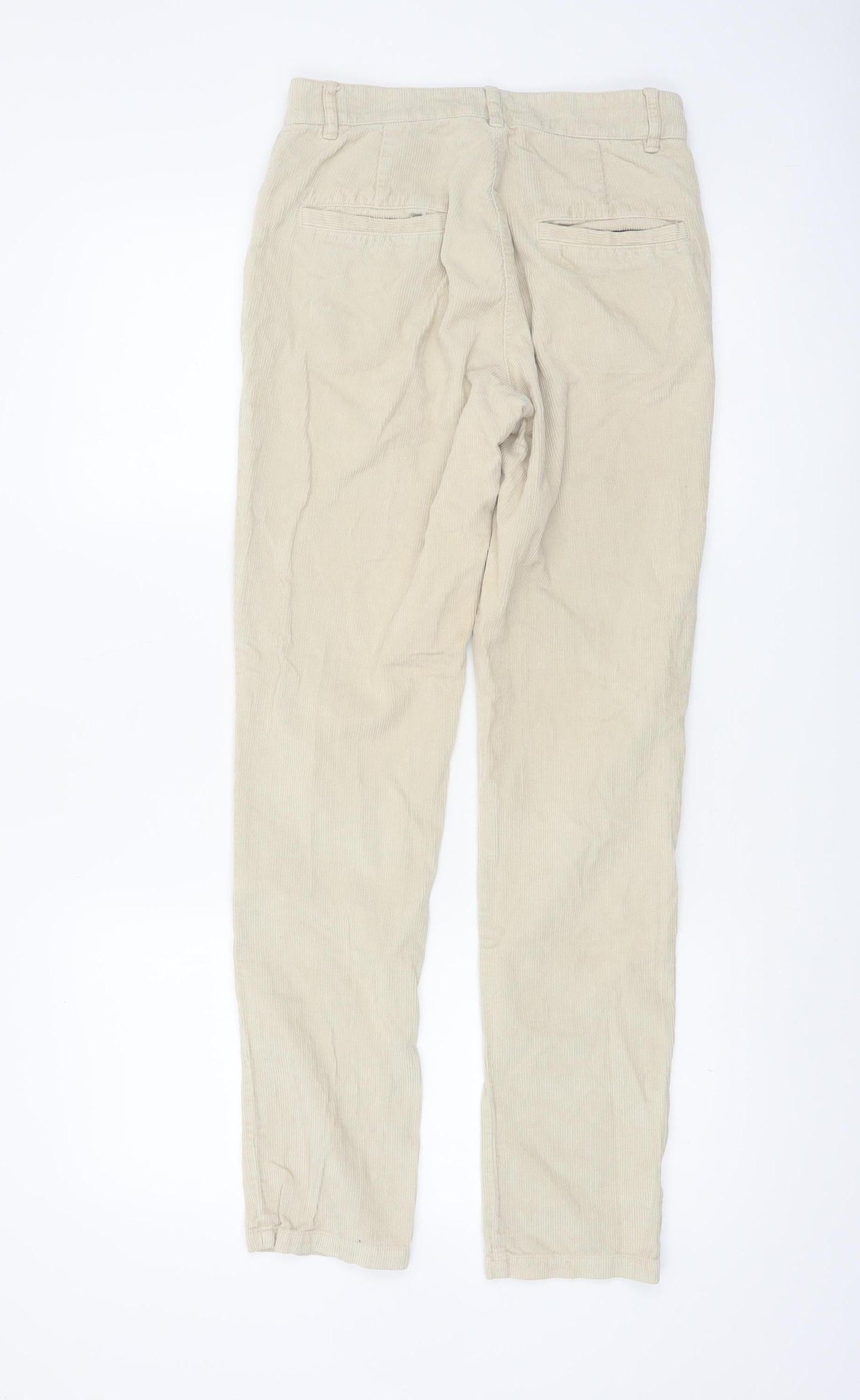 Poetry Women’s Beige Corduroy Chino Trousers UK 6 Regular Fit