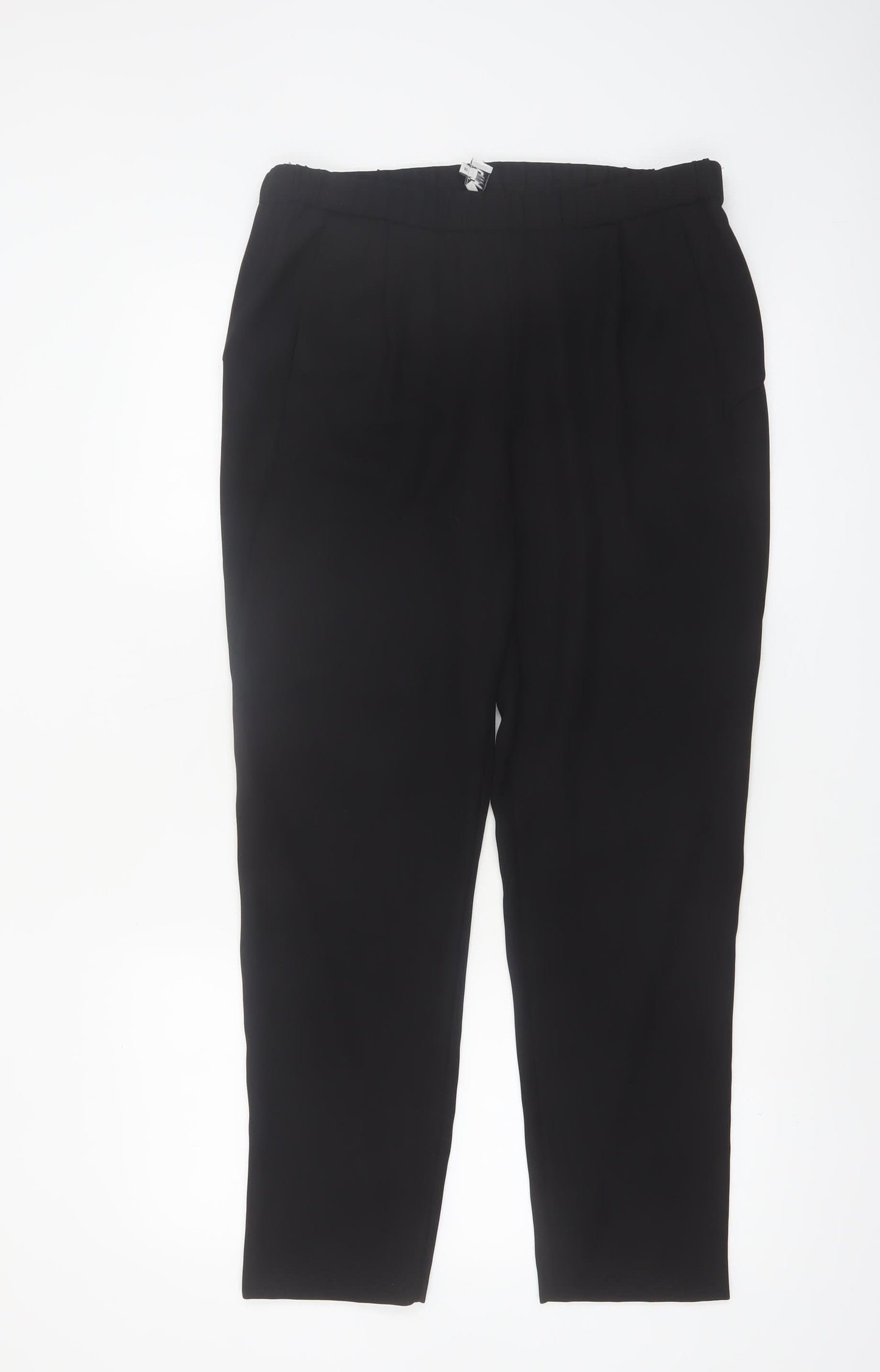 Kin by John Lewis Women's Black Size 12 Pleated Straight Trousers