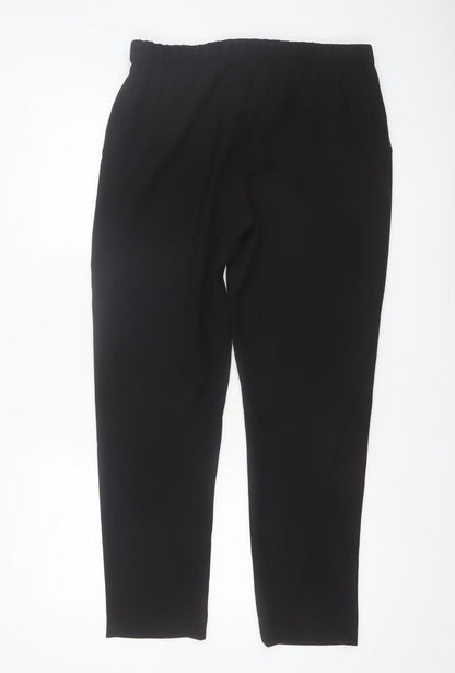 Kin by John Lewis Women's Black Size 12 Pleated Straight Trousers