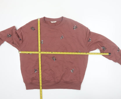 Marks and Spencer Per Una Women’s Pink Embellished Pullover Sweatshirt M