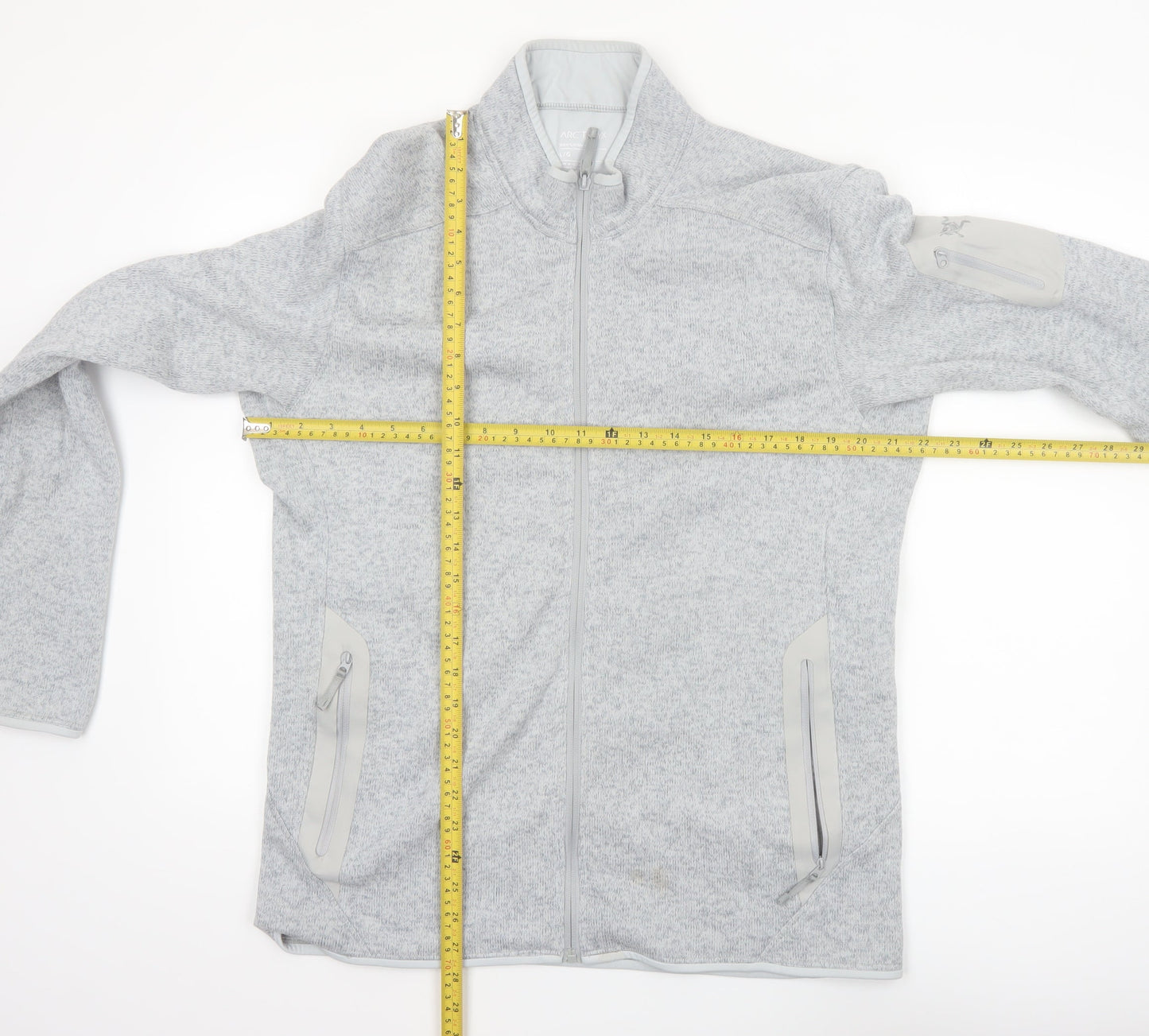 Arc'teryx Men's Grey Covert Cardigan Fleece Jacket Size L