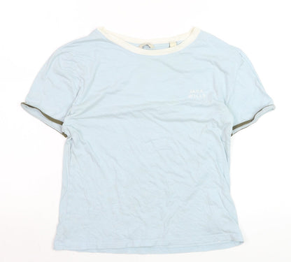 Jack Wills Women's Blue Ringer T-Shirt UK 12