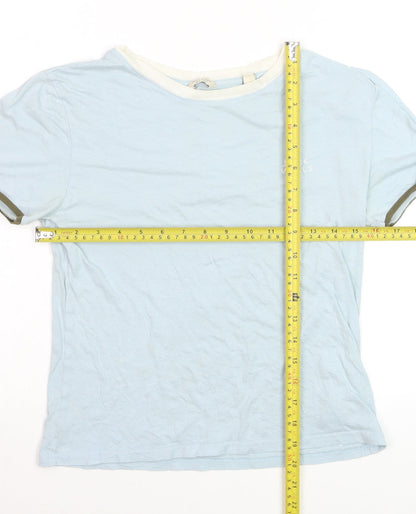 Jack Wills Women's Blue Ringer T-Shirt UK 12