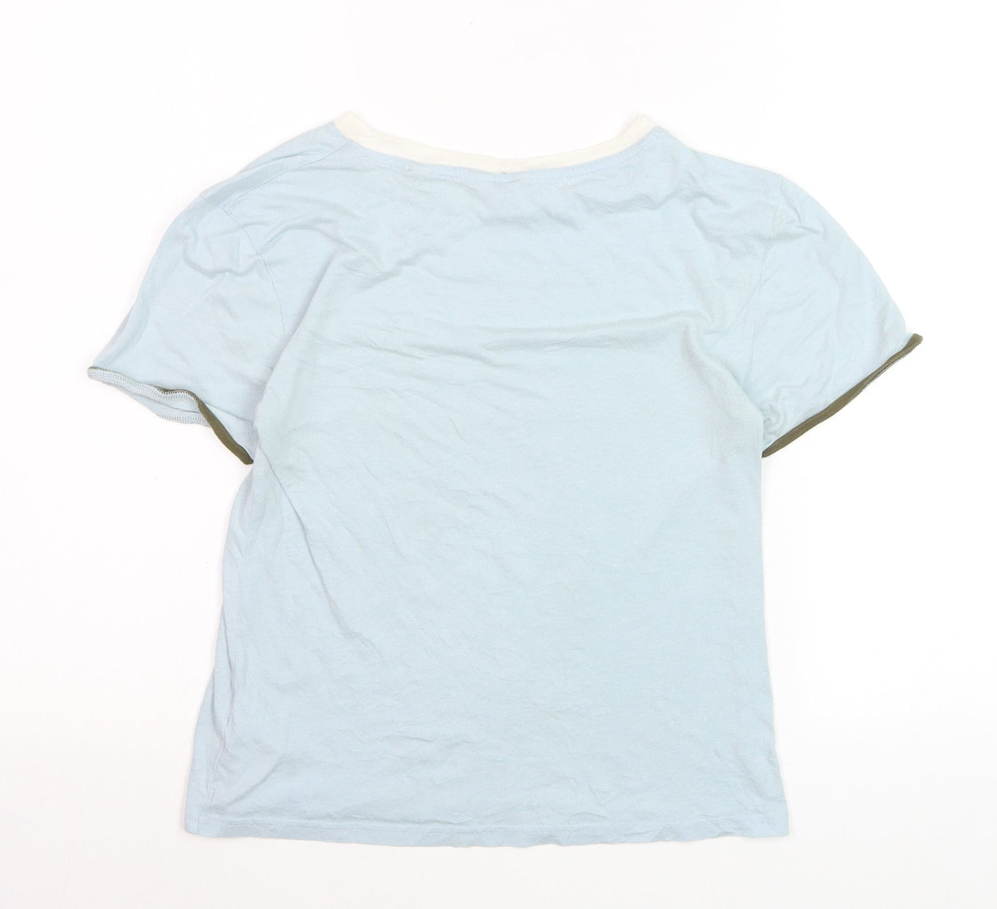 Jack Wills Women's Blue Ringer T-Shirt UK 12