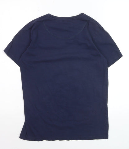 P.G. Field Boys Blue Graphic Track & Field Cotton T-Shirt Size S