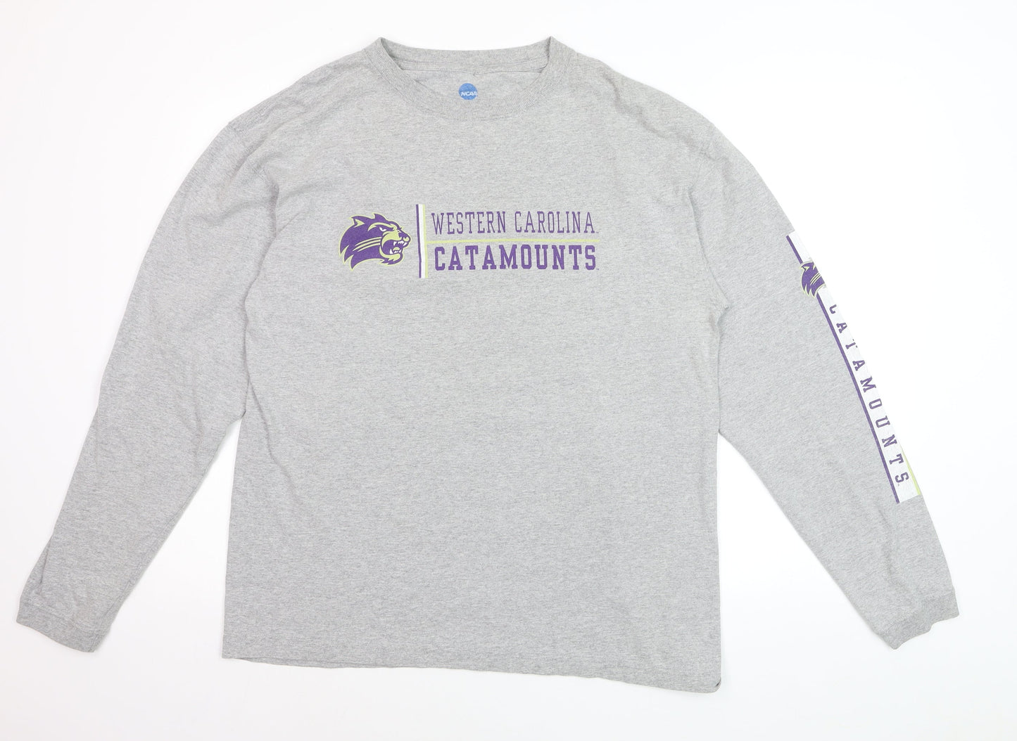 NCAA Men’s Grey Long Sleeve Western Carolina Catamounts Shirt Size L