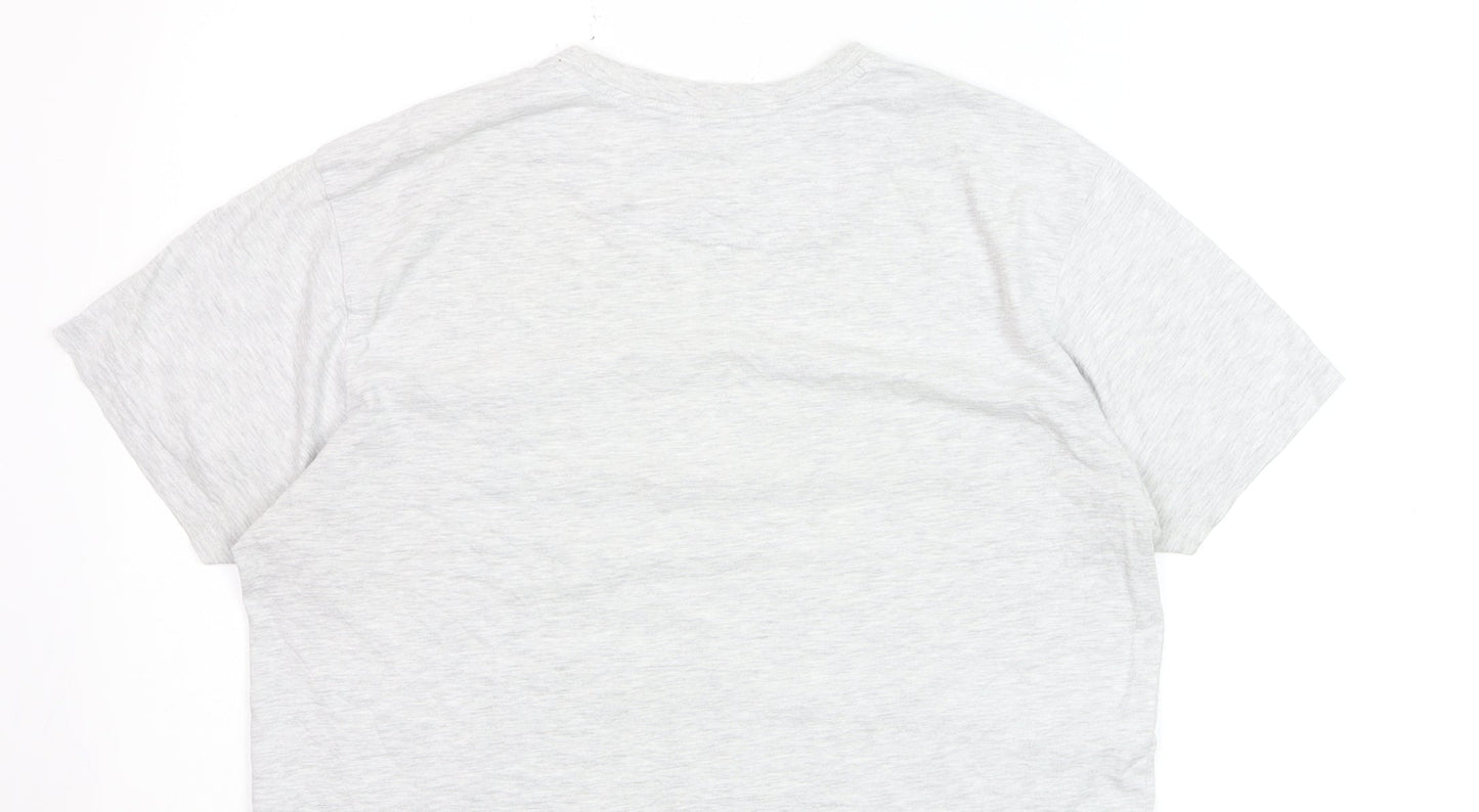 Joe Browns Men's Grey Crew Neck Cotton T-Shirt Size L