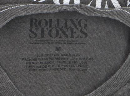 Rolling Stones Men's Grey Band Graphic Short Sleeve T-Shirt M