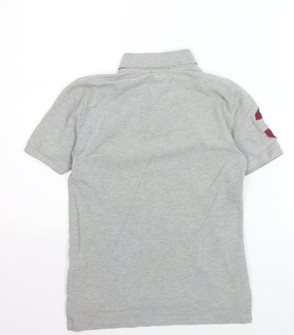 Ralph Lauren Boys Grey Polo Short Sleeve Shirt Size 10-12 Years