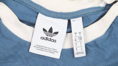 Adidas Men's Blue Crew Neck Short Sleeve Vintage Sports T-Shirt S