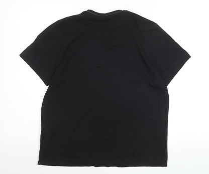 Slazenger Men's Black V-Neck Short Sleeve T-Shirt Size S