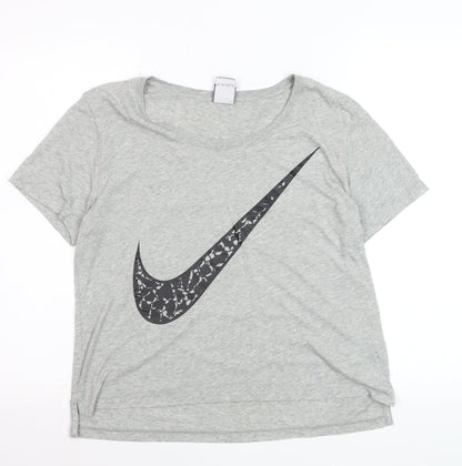 Nike Men's Grey Short Sleeve Crew Neck Graphic T-Shirt XS