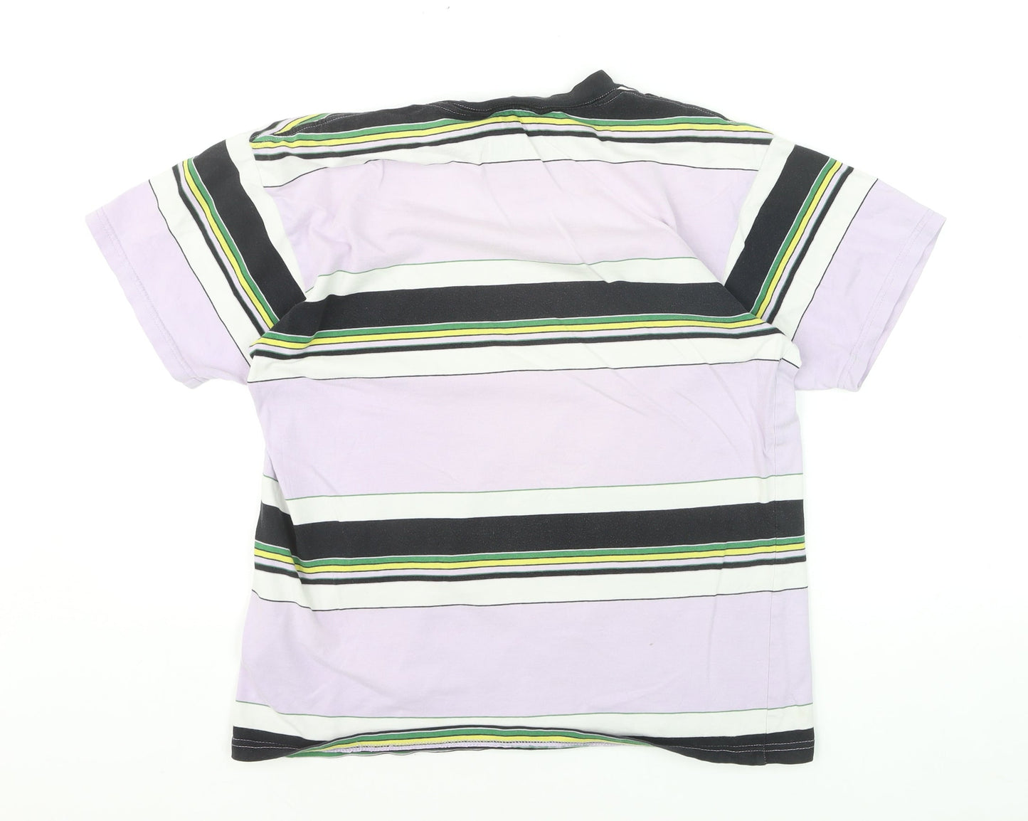 Carhartt Men's Multicoloured Striped Cotton Crew Neck T-Shirt XS