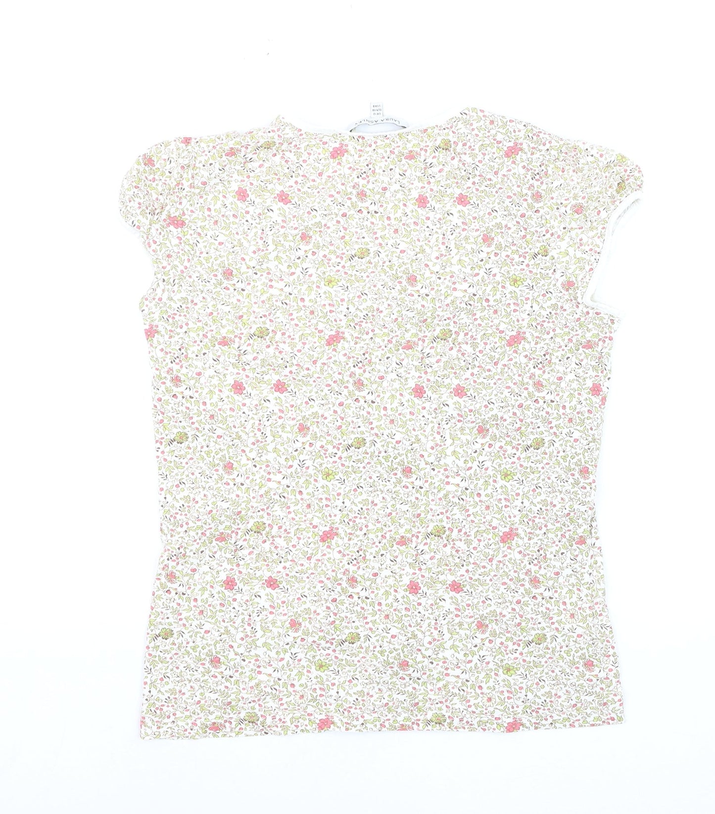 Laura Ashley Women’s Multicoloured Floral Cotton Jersey T-Shirt UK 12