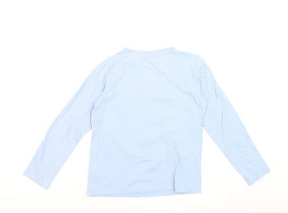 Manchester City Boys Blue Long Sleeve Pyjama Top 11-12 Years Football Sportswear