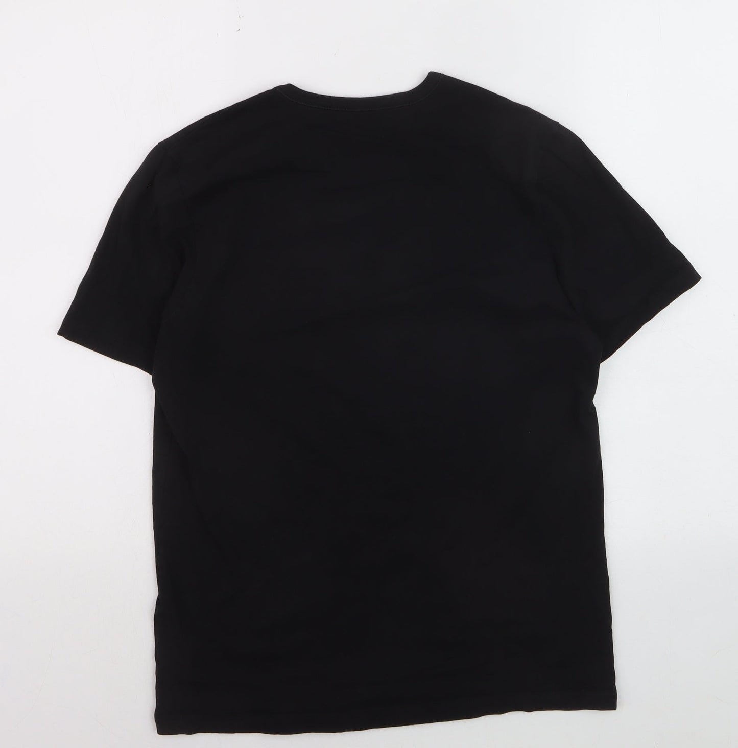 Hugo Boss Men's Black Regular Fit Cotton Crew Neck T-Shirt M