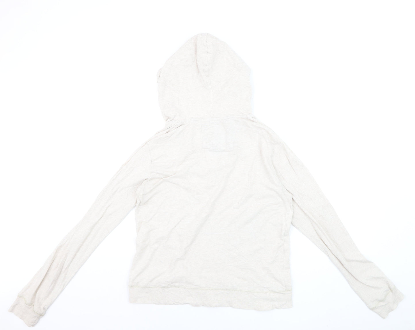 Hard Rock Cafe Womens Beige Pullover Hoodie Medium Cotton