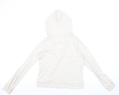 Hard Rock Cafe Womens Beige Pullover Hoodie Medium Cotton