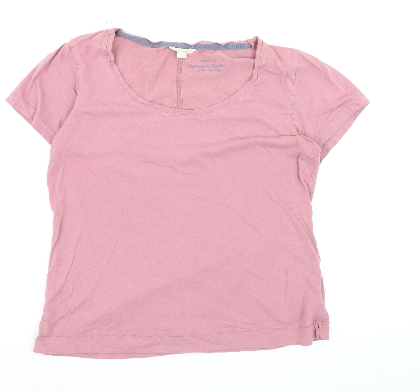 Bayleaf & Scarlet Women's Pink Size 10 Basic Cotton Modal T-Shirt