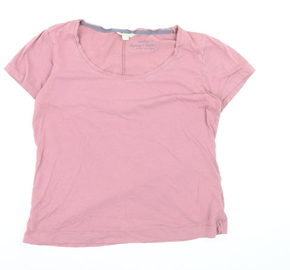 Bayleaf & Scarlet Women's Pink Size 10 Basic Cotton Modal T-Shirt