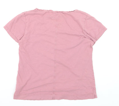 Bayleaf & Scarlet Women's Pink Size 10 Basic Cotton Modal T-Shirt