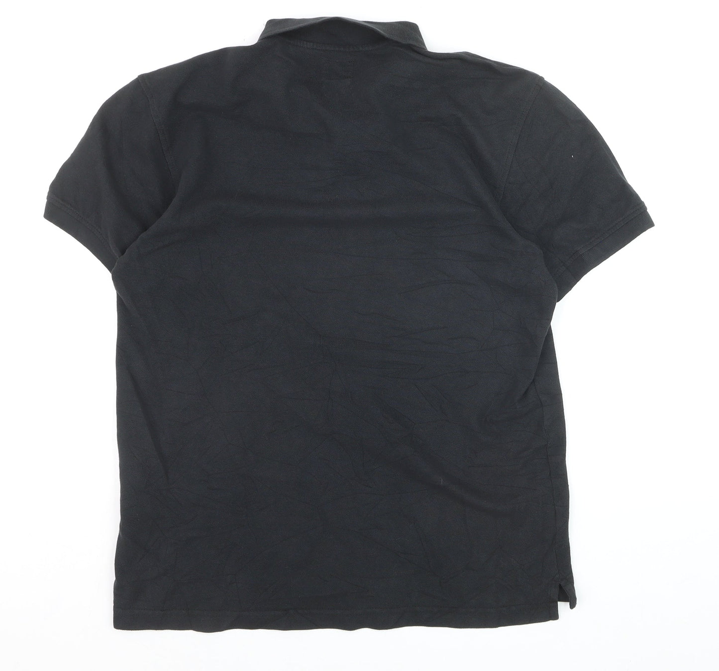 Levi's Men's Black Cotton Polo Shirt M Regular Fit