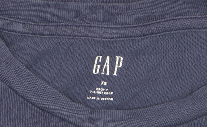 GAP Men's Blue Cotton Crew Neck Short Sleeve T-Shirt XS
