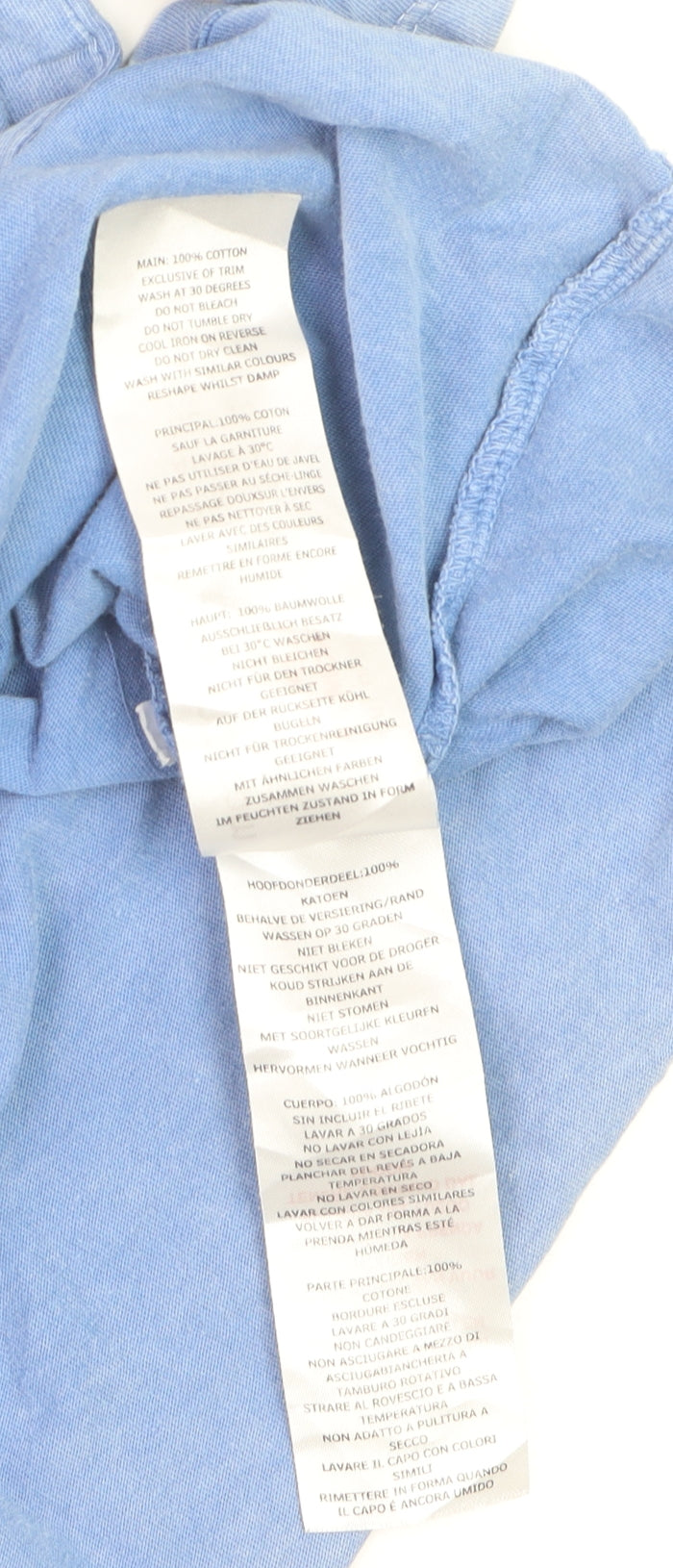 Pantone Womens Blue Basic Cotton Crew Neck T-Shirt Size 16