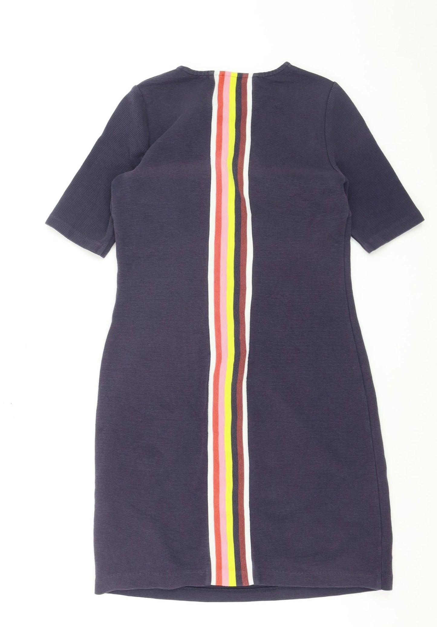 Boden Women’s Blue Shift Dress Size 8 Half Sleeve Stretch Cotton