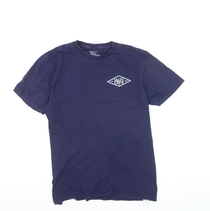 Salty Crew Men's Navy Blue Cotton Short Sleeve Graphic T-Shirt Medium