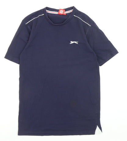 Slazenger Men's Blue Small Crew Neck Sports T-Shirt
