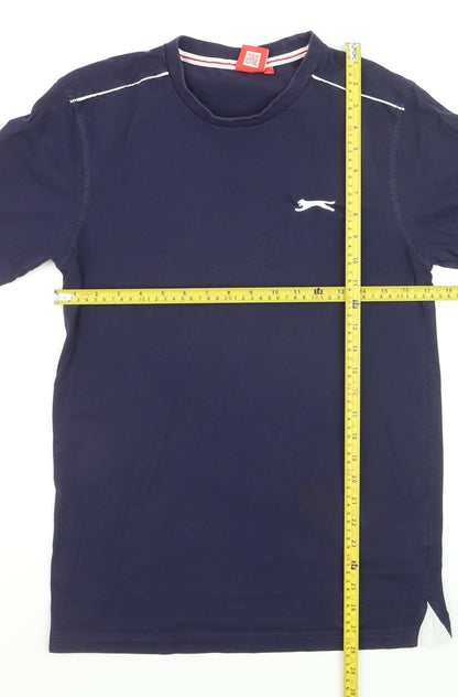 Slazenger Men's Blue Small Crew Neck Sports T-Shirt
