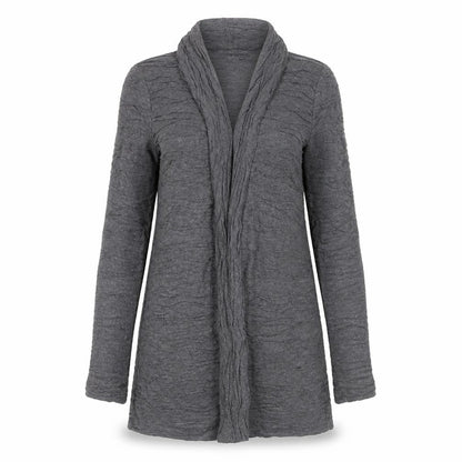 Phase Eight Women Grey Long Sleeve Cardigan Size 10 Lightweight Knit