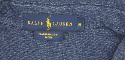 Ralph Lauren Men's Blue Cotton Button-Down Long Sleeve Shirt M